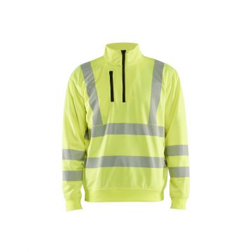 Blåkläder 3564 Sweat col zippé haute-visibilité