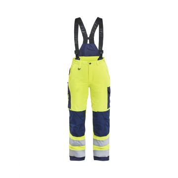 Blåkläder 7885 Pantalon à bretelles haute-visibilité doublé femme