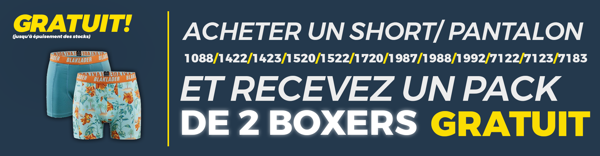 2-pack boxers offert